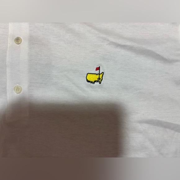 Augusta National Golf Shop Slazenger Polo XL White Cotton Masters Logo Vintage - Picture 4 of 8